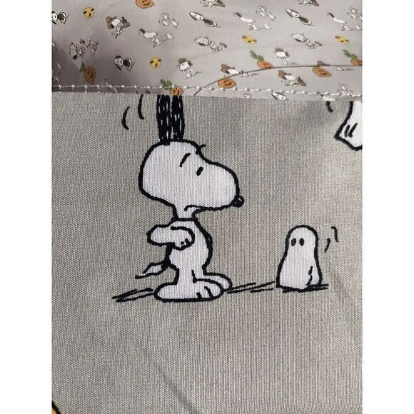 Peanuts Snoopy Halloween TWIN Sheet Set Pumpkin Cactus Cowboy Pumpkin NEW - Picture 12 of 16